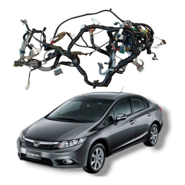 Chicote Painel Honda Civic Lxs 1.8 Manual 2012 2016