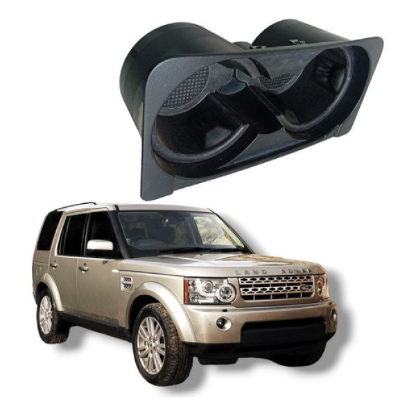 Porta Copos Land Rover Discovery 4 2009 A 2013 Preto