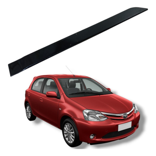 Friso Porta Traseira Direita Toyota Etios 2012 A 2020 Preto