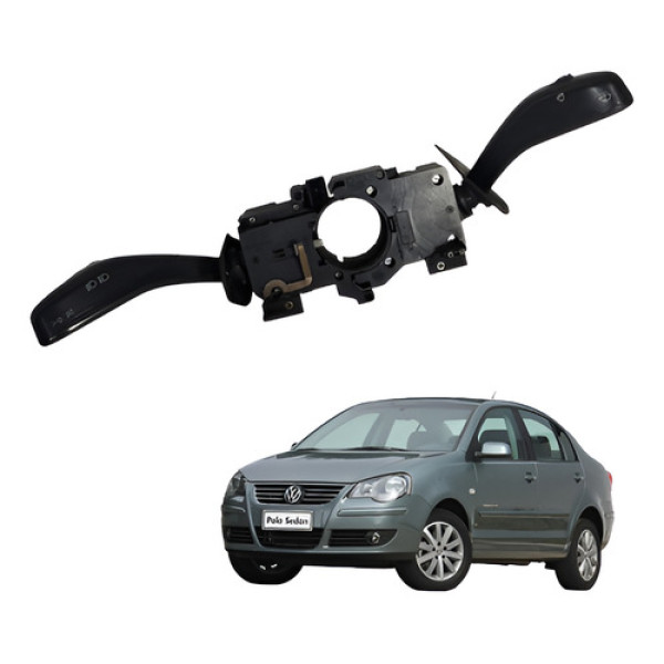 Comando Chave Seta Volks. Polo Sedan Comfortline 2008 2013 Preto
