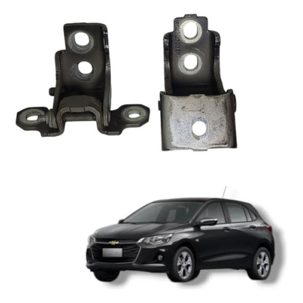 Par Dobradiça Dianteira Esquerda Gm Onix Turbo 2020 2023