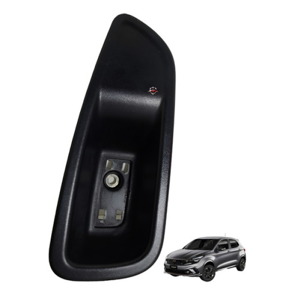 Acabamento Maçaneta Interna Traseira Esquerda Fiat Argo 2019 Preto Traseira