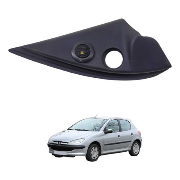 Acabamento Interno Retrovisor Ld Peugeot 206 2008 9650061977 Preto