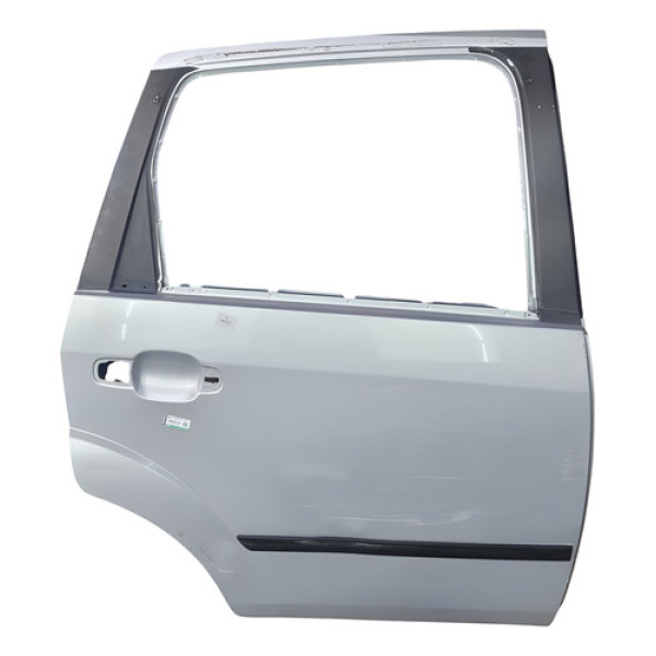 Porta Traseira Direita Ford Fiesta Sedan 1.6 8v Flex 2006 Traseira Direito Prateado