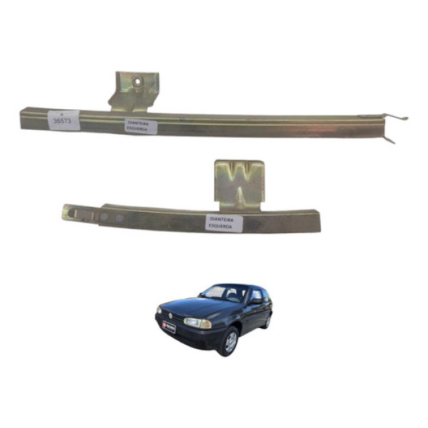 Guia Vidro Lado Esquerdo Volkswagen Gol G2 G3 1996 2002 Dourado