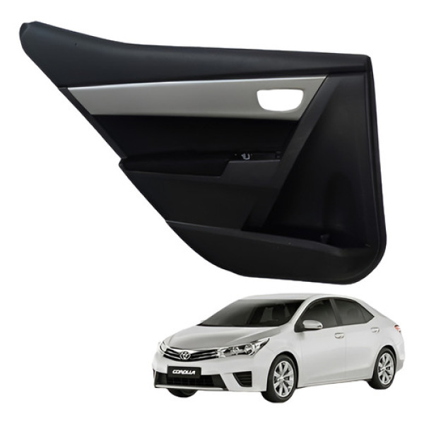 Papelão Forro Porta Traseiro Esquerdo Toyota Corolla 2016 Preto