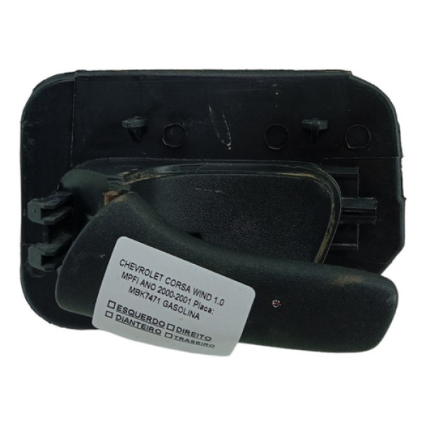 Maçaneta Interna Traseira Esquerda Chevrolet Corsa Wind 2001 Preto