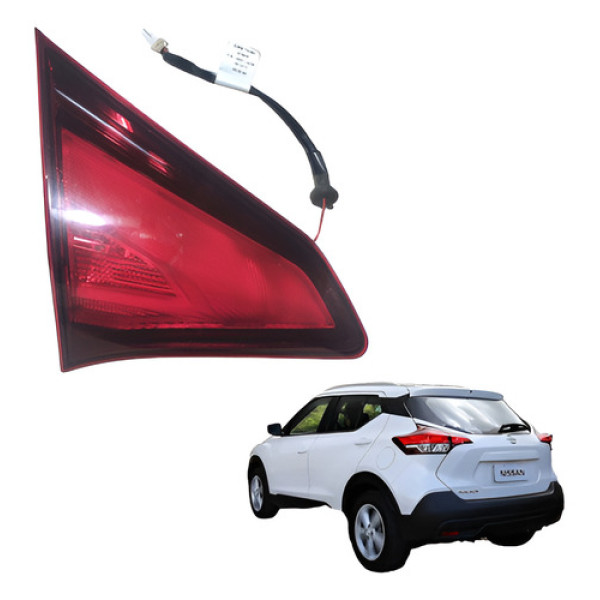 Lanterna Tampa Traseira Direita Nissan Kicks 2017 2020 Direito/passageiro Vermelho