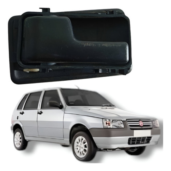 Maçaneta Interna Traseira Esquerda Fiat Uno Mille 2008 Traseira
