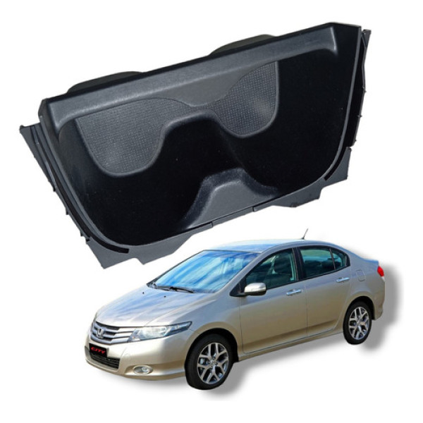 Porta Copo Console Honda City 2010 A 2015 Preto