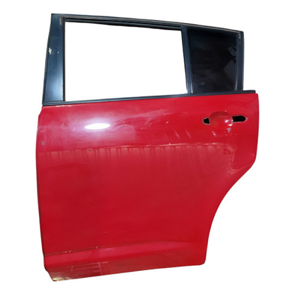Porta Traseira Le Nissan Tida 2008 Traseira Esquerda Vermelha