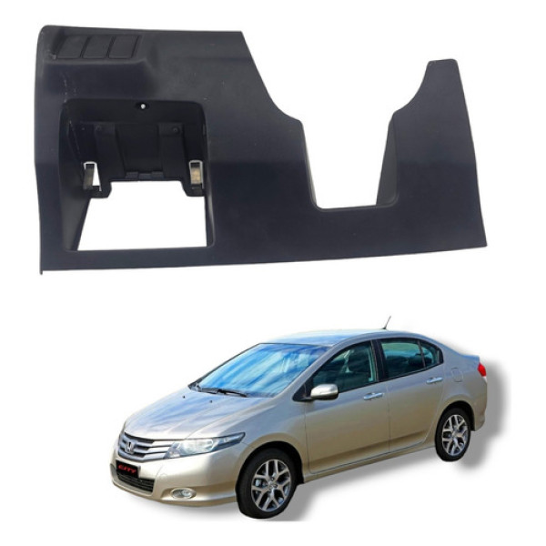 Acabamento Inferior Painel Honda City 2009 A 2013 Preto