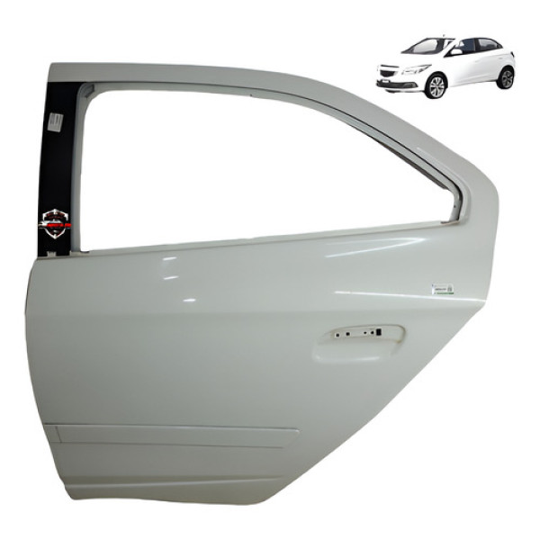 Porta Traseira Esquerda Chevrolet Onix 2014 Traseira Esquerdo Branco