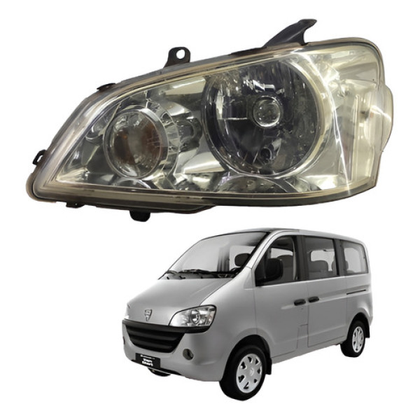 Farol Esquerdo Effa Star Van 2008 2012 Esquerdo/motorista