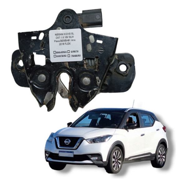 Fechadura Capô Nissan Kicks 2016 A 2020