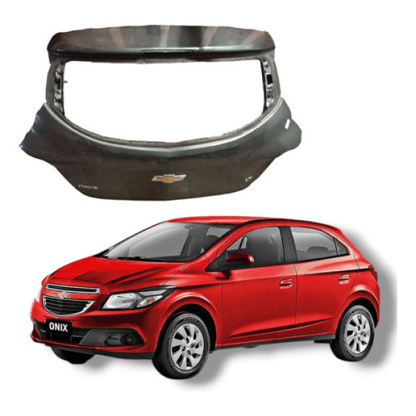 Tampa Traseira Chevrolet Onix Prisma 2013 2020 Preta