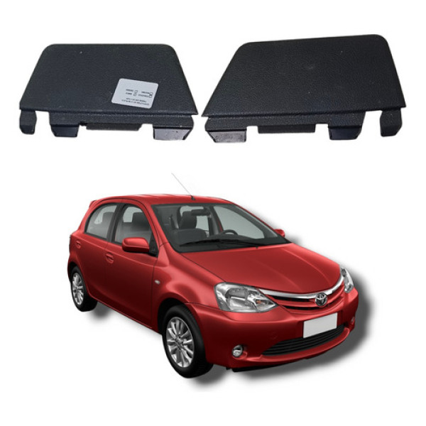 Par Acabamento Painel Toyota Etios 2012 A 2020 Preto