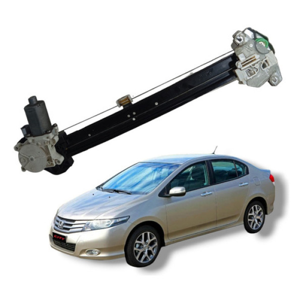 Maquina Vidro Elétrica Traseira Esquerda Honda 2009 A 2014