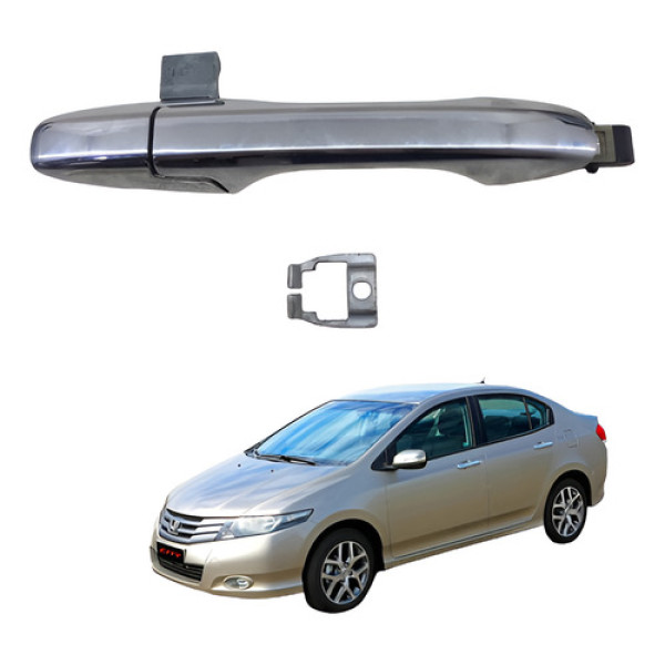 Maçaneta Externa Traseira Direita Honda City 2009  13 Água Traseira