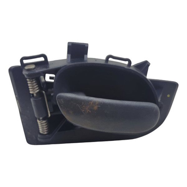 Maçaneta Interna Diant Esquerda Peugeot 206 1998 2012 Preto Dianteira