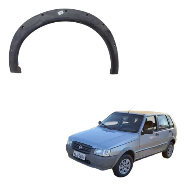 Moldura Lateral Traseira Ld Fiat Uno Mille 2012100165923 Cinza
