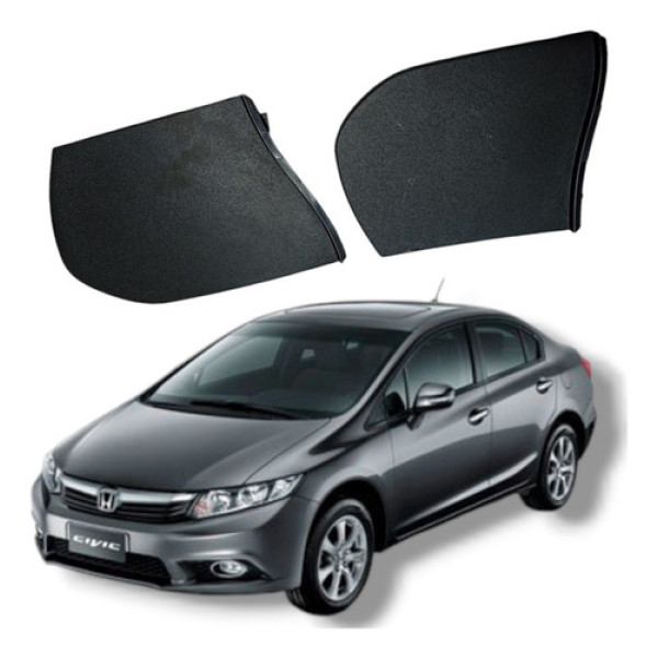 Par Acabamento Lateral Painel Honda Civic Lxs 2012 2016