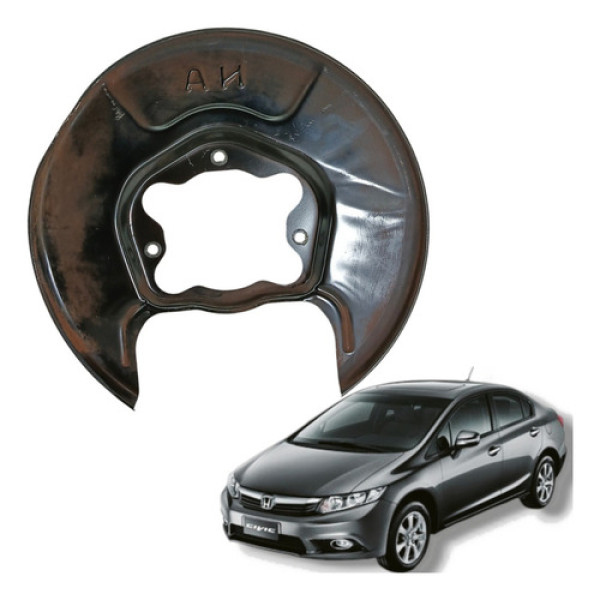Defletor Disco Freio Traseiro Esquerdo Honda Civic 2012 2016