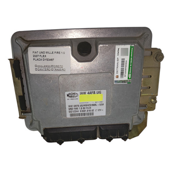 Módulo Injeção Fiat Uno Mille Fire 1.0 8v Flex 2007