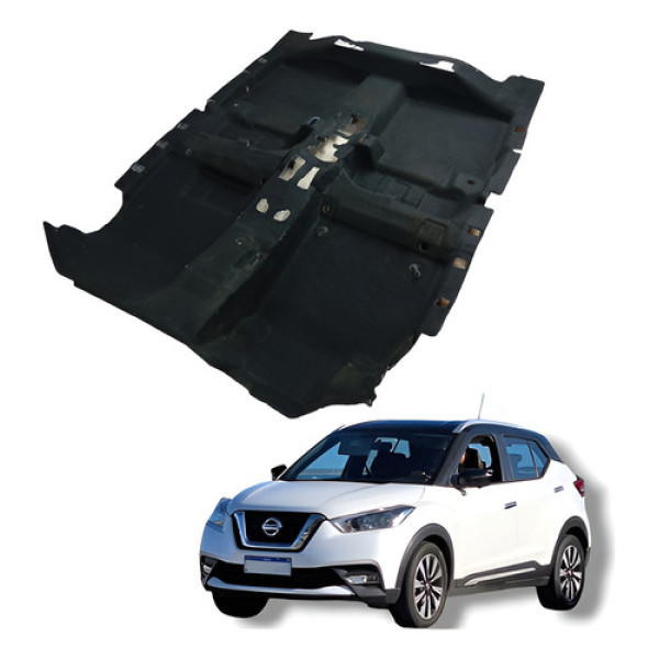Carpete Forro Assoalho Nissan Kicks 2016 A 2020 Preto