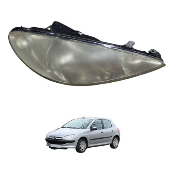 Farol Direito Peugeot 206 2000 2008 Direito/passageiro