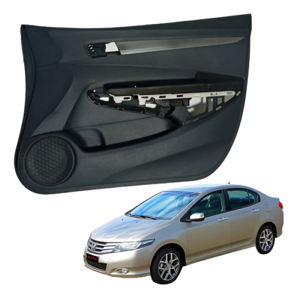 Forro Porta Dianteiro Direitoo Honda City 11  2013 Preto