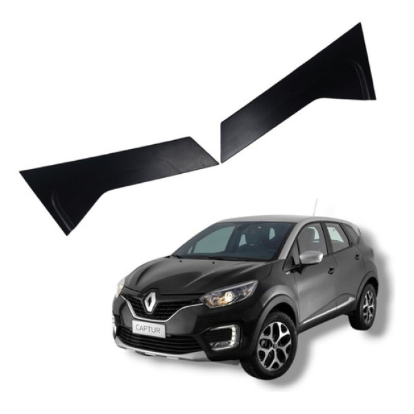 Par Acabamento Coluna Traseira Renault Captur 2018 A 2021