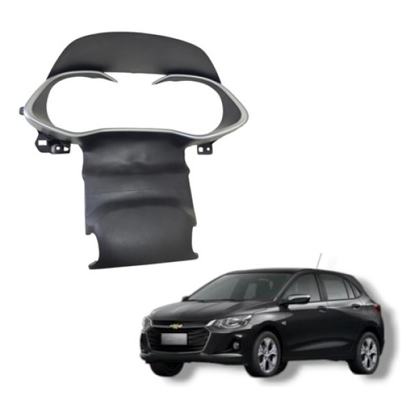 Moldura Painel Instrumentos Chevrolet Onix Turbo 2020 2023 Preto