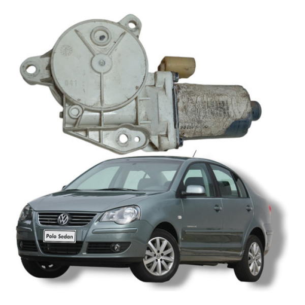 Motor Maquina Vidro Traseira Esquerda Vw Polo Sedan 2008 13
