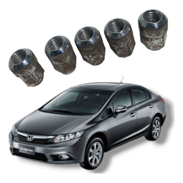 Jogo Porca Roda Honda Civic Lxs 2012 2016