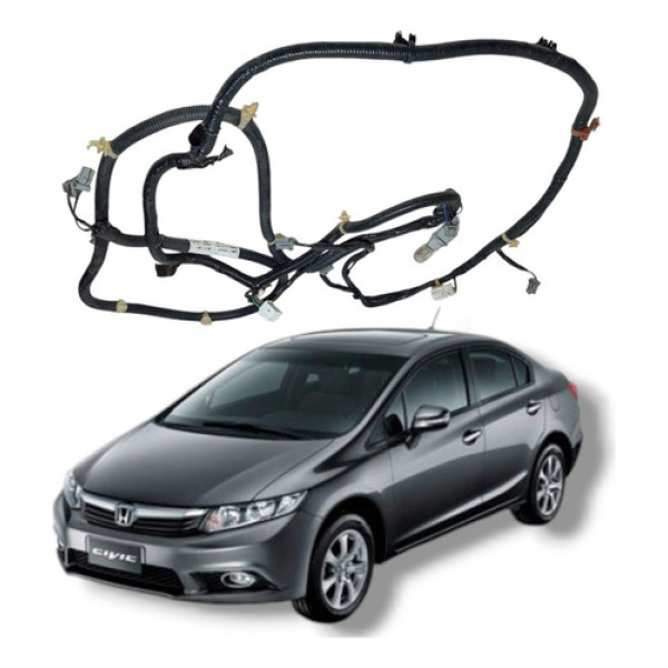 Chicote Tampa Traseira Honda Civic Lxs 1.8 2012 2016