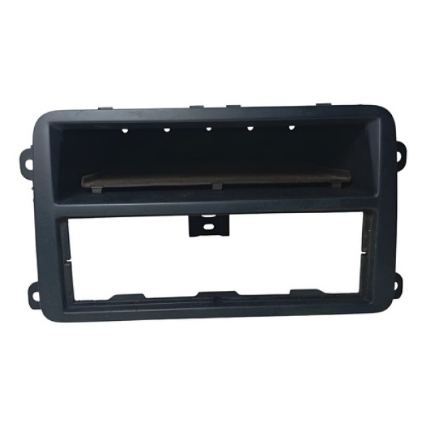 Moldura Radio Central Volkswagen Gol Saveiro 2017 2021 Preto