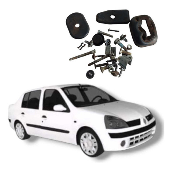 Jogo Parafusos Porta Traseira Direita Renault Clio Megane 04