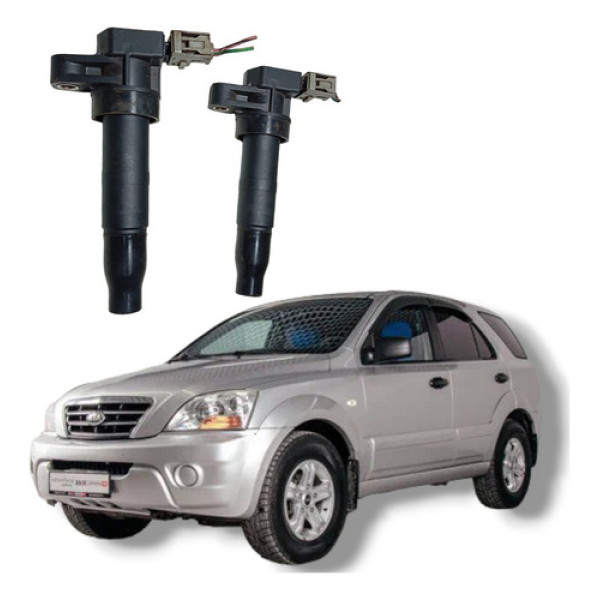 Par Bobina Ignição Kia Sorento 2006 A 2013