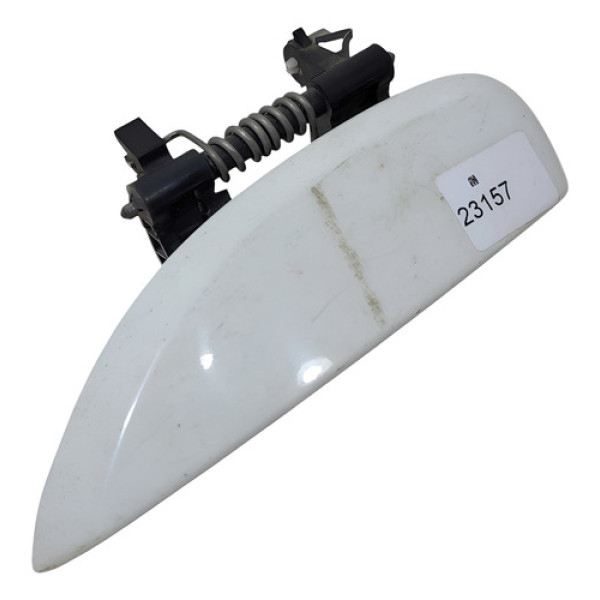 Maçaneta Externa Esquerda Renault Logan Sandero 2014 2020 Branco Dianteira