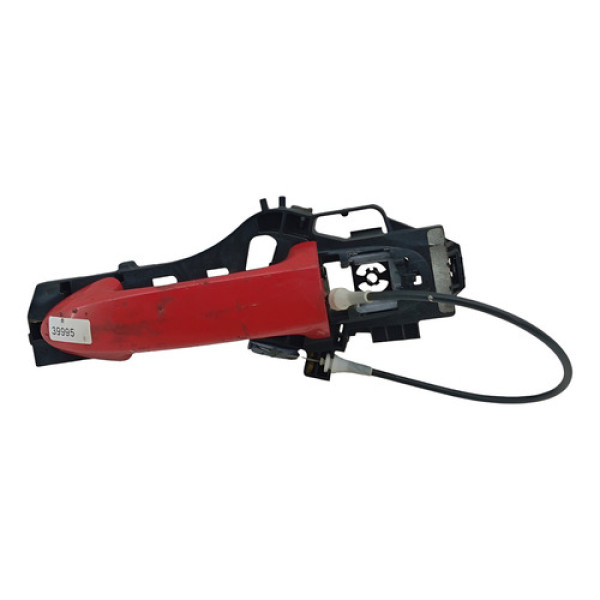 Macaneta Externa Porta Traseira Direita Ford Fiesta 2014 019 Vermelho