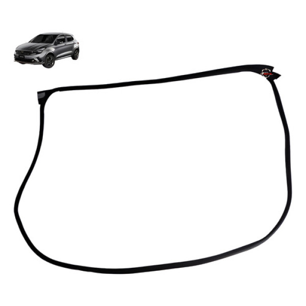 Borracha Vedação Porta Dianteira Esquerda Fiat Argo 2019 Preto