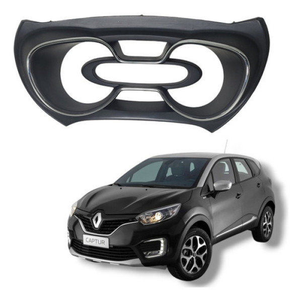 Acabamento Painel Instrumentos Renault Captur 2018 A 2021 Preto