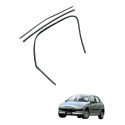  Kit Borracha Pestana Porta Dianteira Le Peugeot 206 2008 Prateado