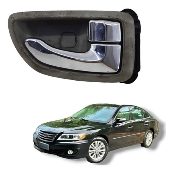 Maçaneta Interna Traseiro Direito Hyundai Azera 2008 A 2011 Cinza Traseira