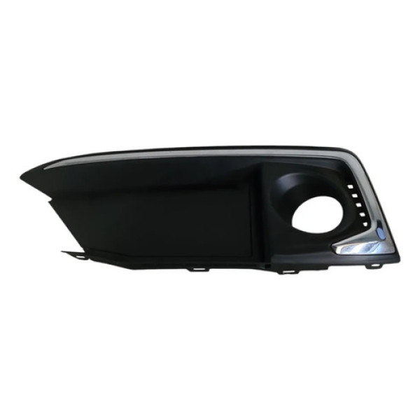Grade Farol Milha Traseiro Esquerdo Honda Civic 2016 Preto E Cromado Esquerdo