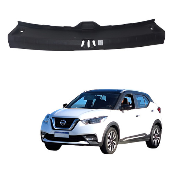 Soleira Tampa Traseira Nissan Kicks 2010 A 2018 Preto
