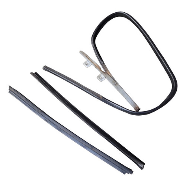 Borracha E Pestana Porta Tras Ld Gm Corsa Hatch Maxx 2005 Preto