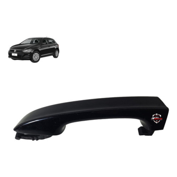Maçaneta Externa Traseira Esquerda Volkswagen Polo 2019 Preto Traseira