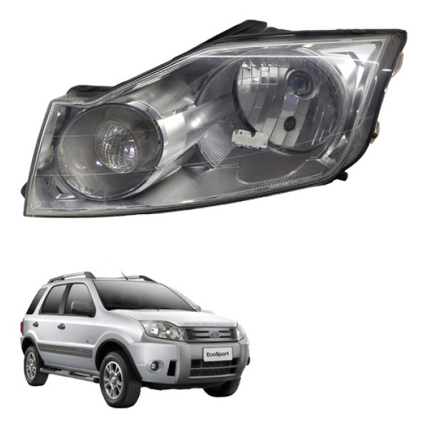 Farol Esquerdo Ford Ecosport 2008 2012 Esquerdo/motorista